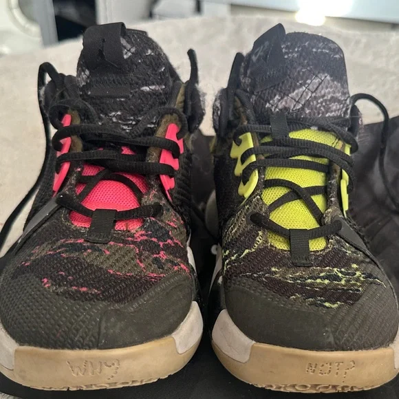 Jordan Kids Black and Pink Sneakers